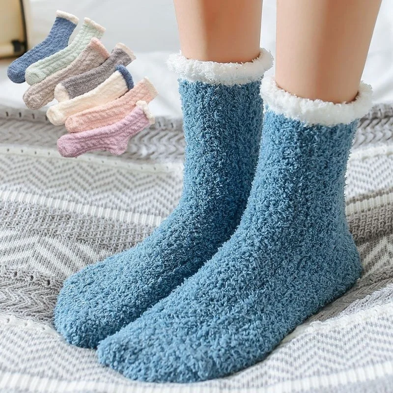 wholesale soft winter warm fluffy home socks cozy fuzzy floor socks