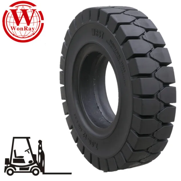 WonRay high performance 28x9-15 8.15-15 industrial 15 inch solid rubber tires for forklift