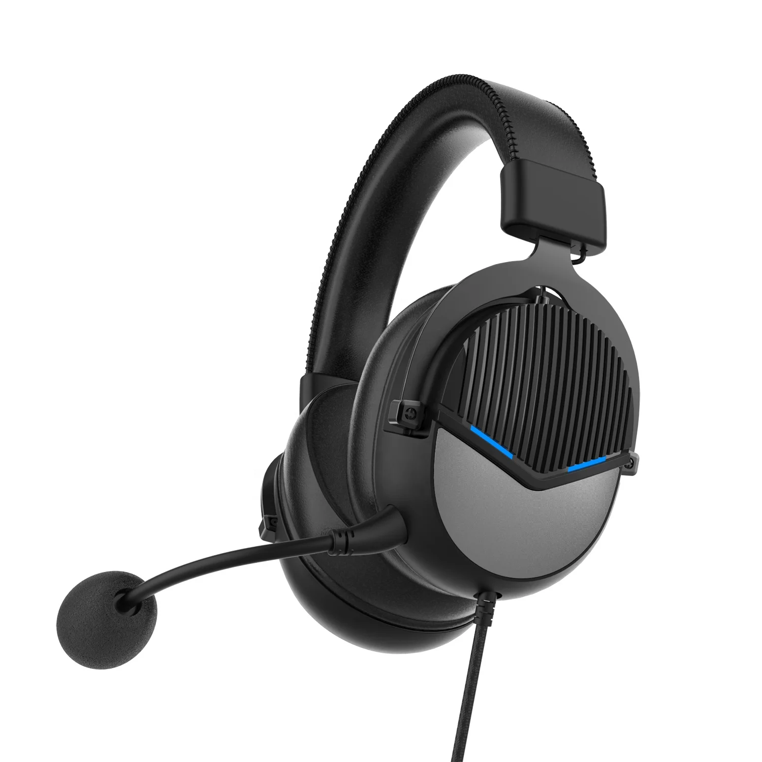 Hi-Fi Headset G18 3.5mm USB Volume Control Microphone Headphone Headset Gaming Lighting suitable for PS4/PS5/Mac/PC/Laptop