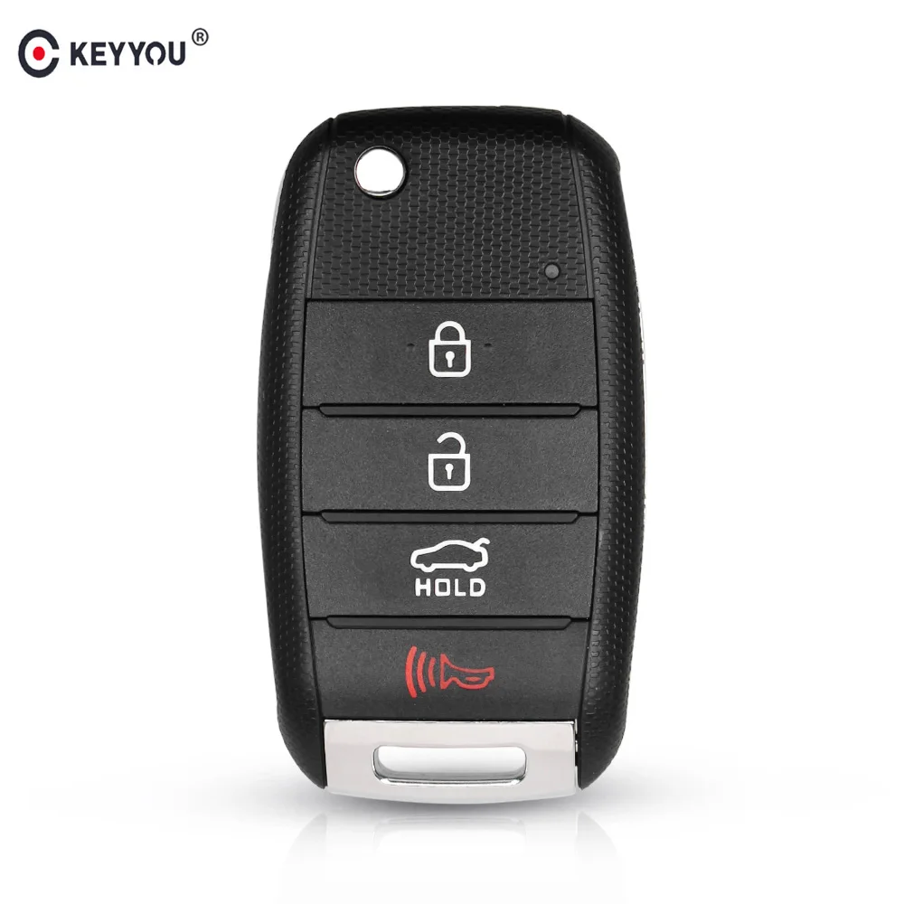 KEYYOU Replacement Flip Folding Remote Key Case Shell For KIA K2 K3 K5 Carens Cerato Forte Key Car Entry
