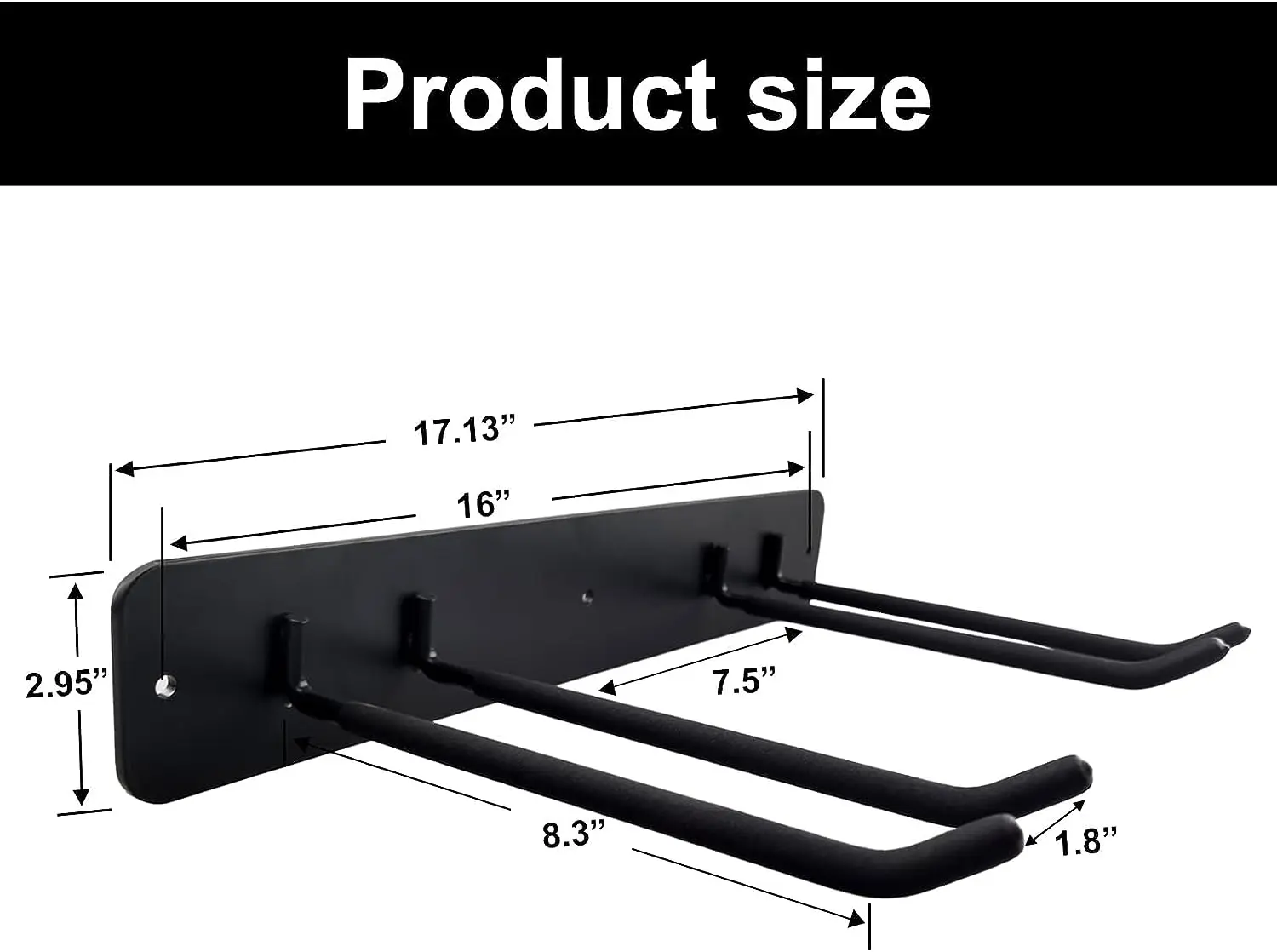 garden wall cleaning tools storage display rack shelf bin