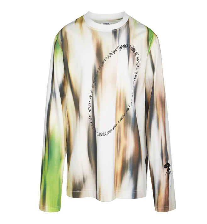 
Custom designs summer printing stylish streetwear hip hop unisex sublimation 100% polyester long full sleeve t shirts 