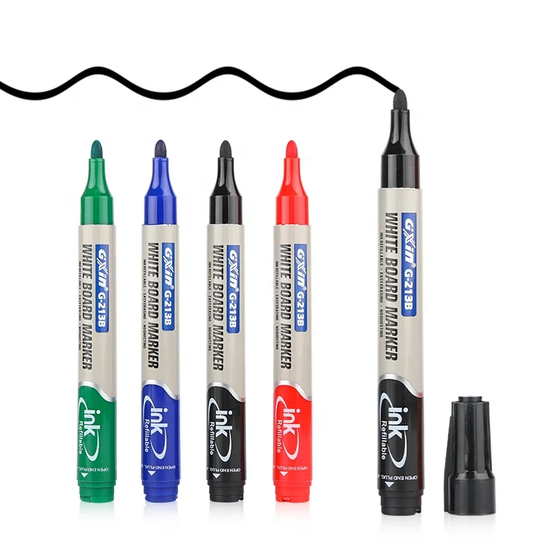 Gxin G-213B Wholesale  Custom Logo high quality non-toxic add Ink refillable whiteboard marker for school office