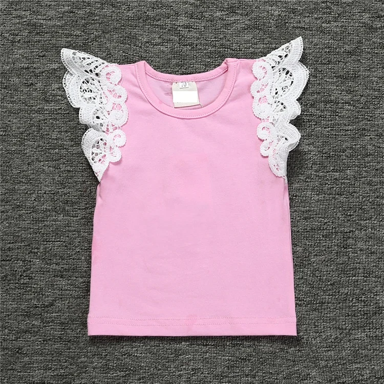 
wholesale baby clothes knit baby cloths t-shirt for baby girl 