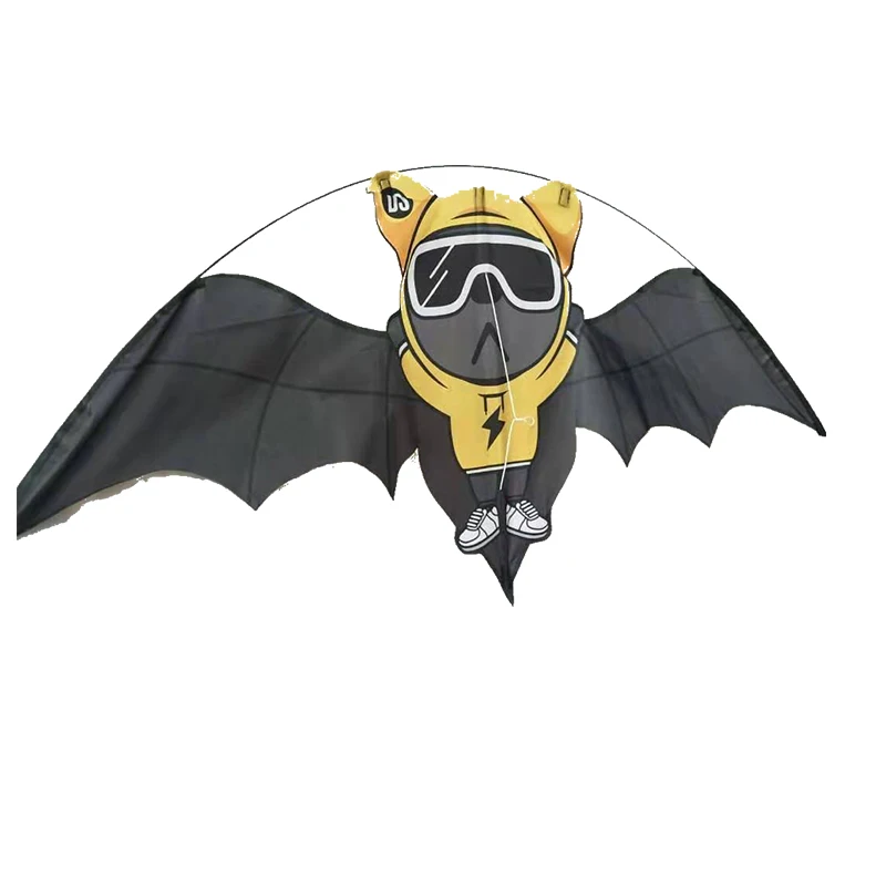 Best selling big pocket sled kites flying single line mini bat trainer kite on sale with kites reel