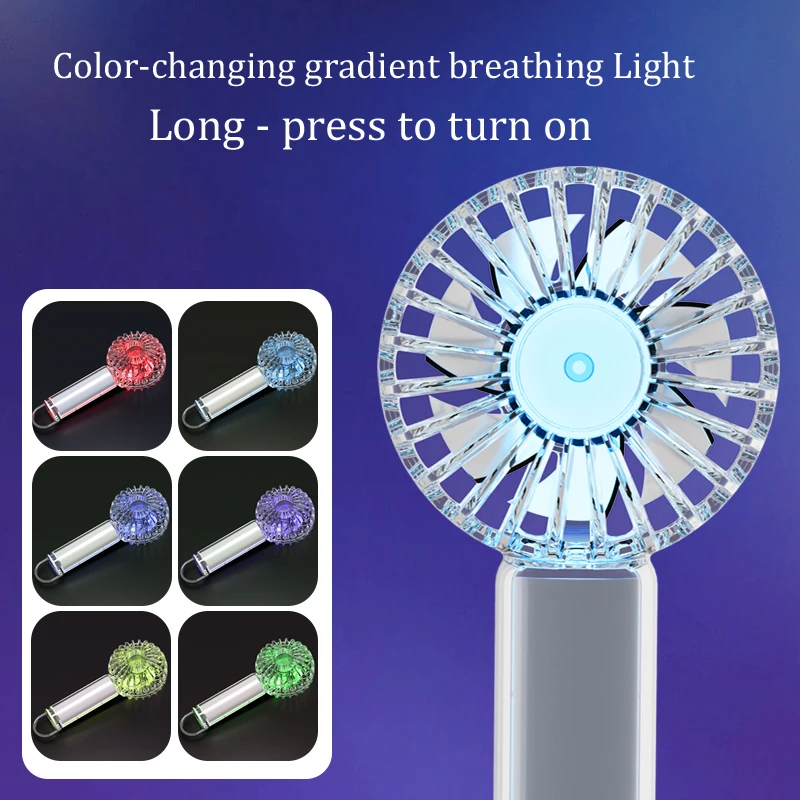 Summer Hot Sale Portable Mini Fan Rechargeable Ventilador Air Cooler Hand Held Electric Small Handheld Ventilateu