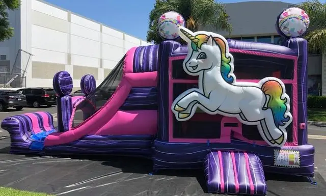 Commercial Inflatable unicorn Bounce House slide combo jumping castle Inflatable Bouncer