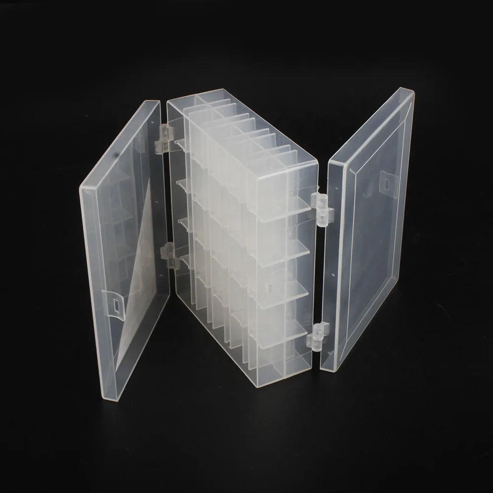 29590 Empty Double Sided Bobbin Storage Box bobbin not included Double side Storage box