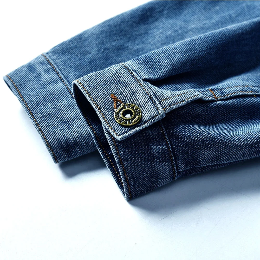 Autumn Denim Streetwear Boy Girl Kids Jeans Coat Long Sleeve Casual Cowboy Baby Jackets&outwears