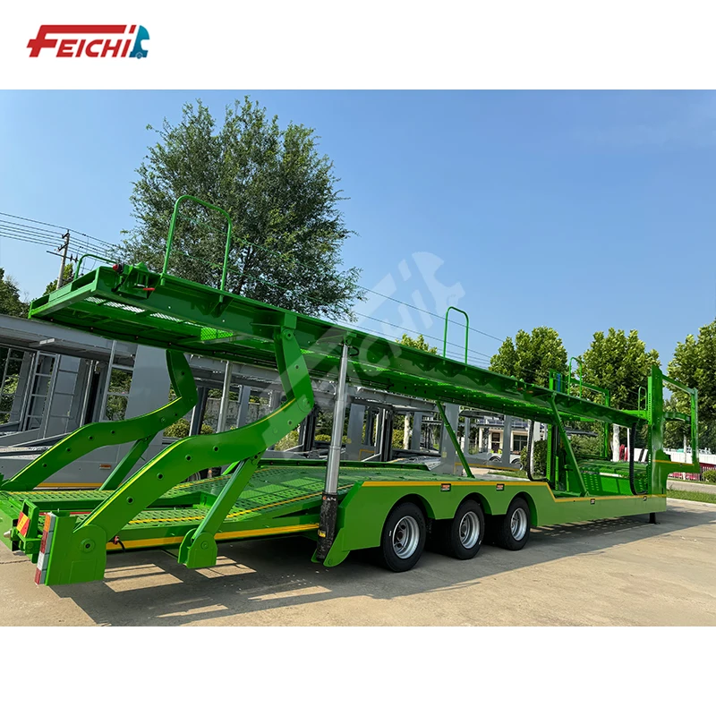 FeiChi China Brand 40 Ton 60 Ton Car Hauler Trailer 10 Cars Transport Car Carrier Semi Trailers For Sale