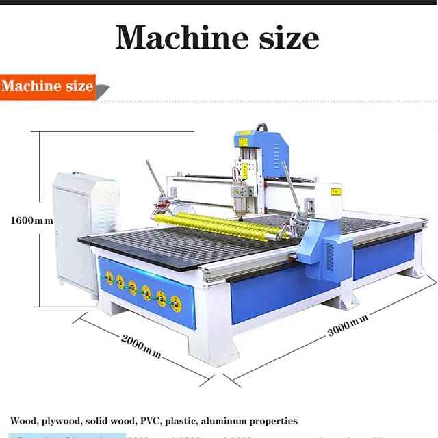 
5.5KW Carving Machine woodworker carvers 1325 CNC cutting machine, automatic electric tools, all accessories made in China 