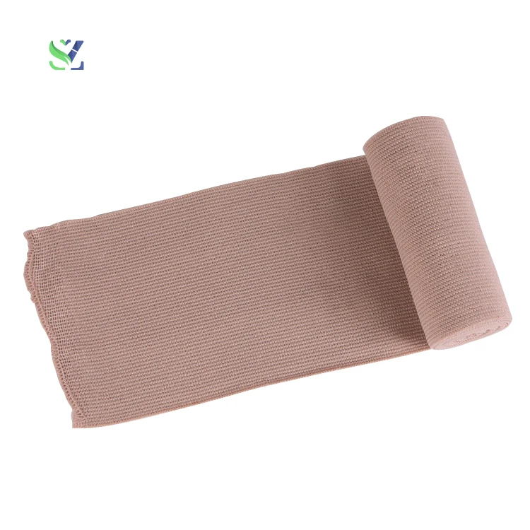 SZ 10cm*4.5m High Elastic Plain Crepe Medical Bandage Rolls Reuse Light Elastic Bandage For Injuries