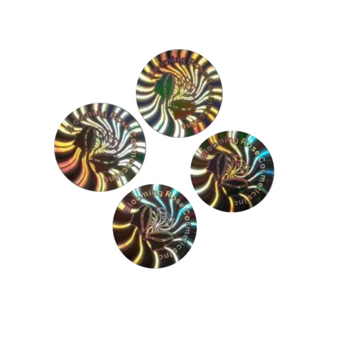 Custom 3D dynamic pattern hologram security encryption mark printing label sticker