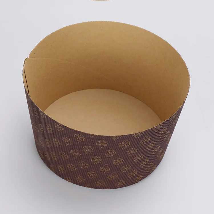 XL 6 inch-Panettone Paper Cake Mold Pan - Custom Round Loaf Bread Cake Cups High Temperature Resistant Non Stick Oven Cupcake