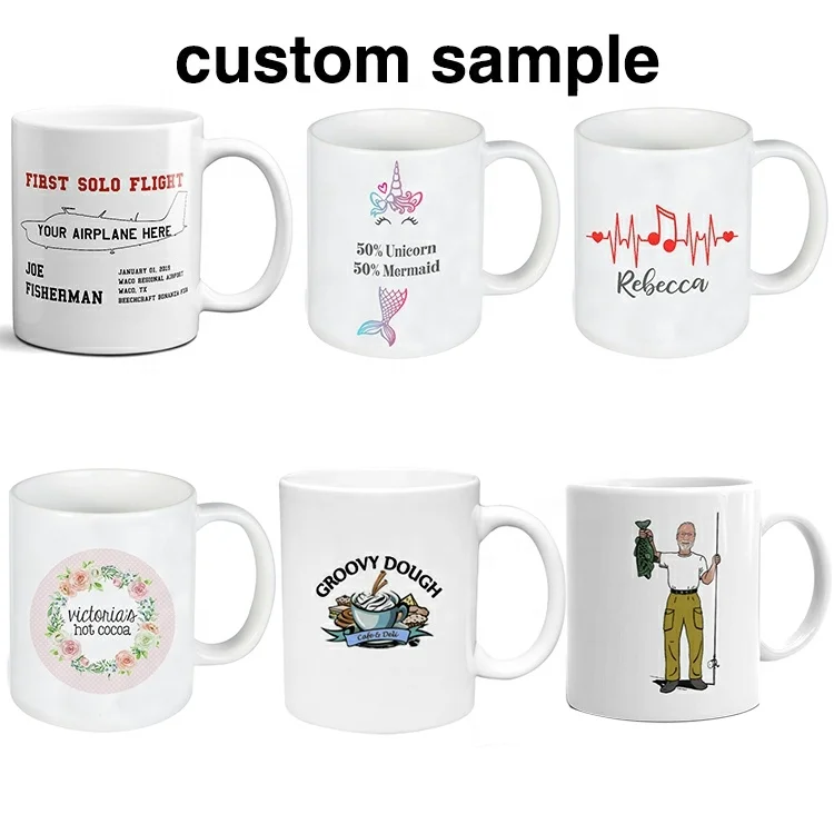Factory Directly Custom Logo Mug Manufacturer 11 Oz Porcelain Plain White Sublimation Blank Ceramic Cup Tea Coffee Mugs