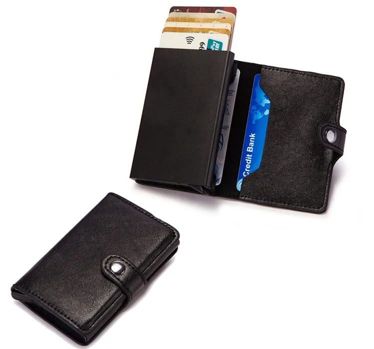 PU Leather Slim Men Wallet RFID Blocking Leather Wallet with RFID Blocking Technology