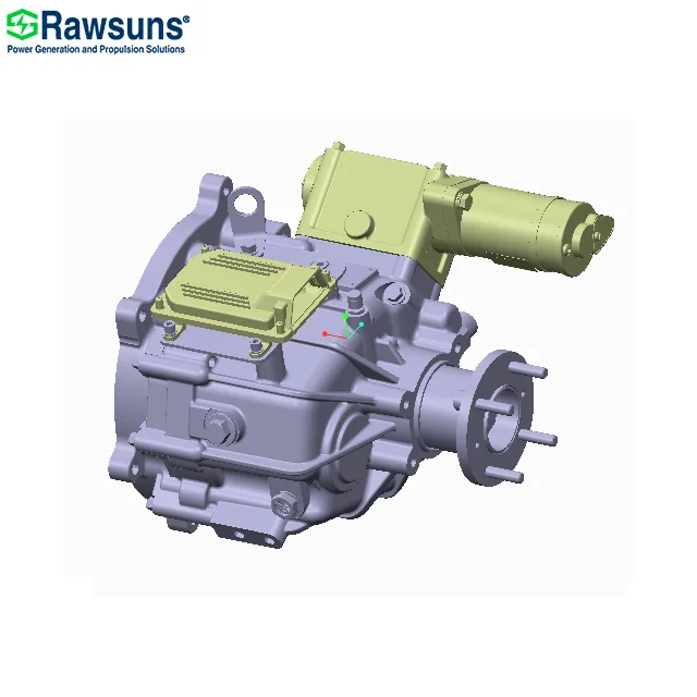 Rawsun AC Motor Inverters Automatic Transmission Gearbox 2 gear AMT Electric Vehicle Conversion Kit Electric Engine for Car