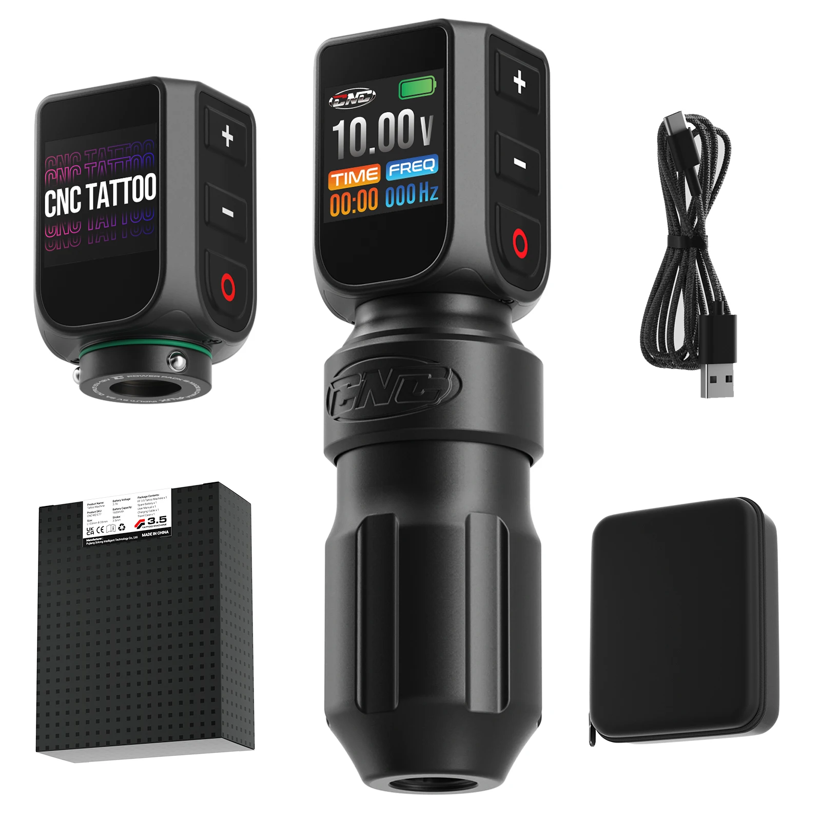 New CNC Professional Wireless Rotary Tattoo Pen Dual Batteries Wireless Tattoo Machine Gun