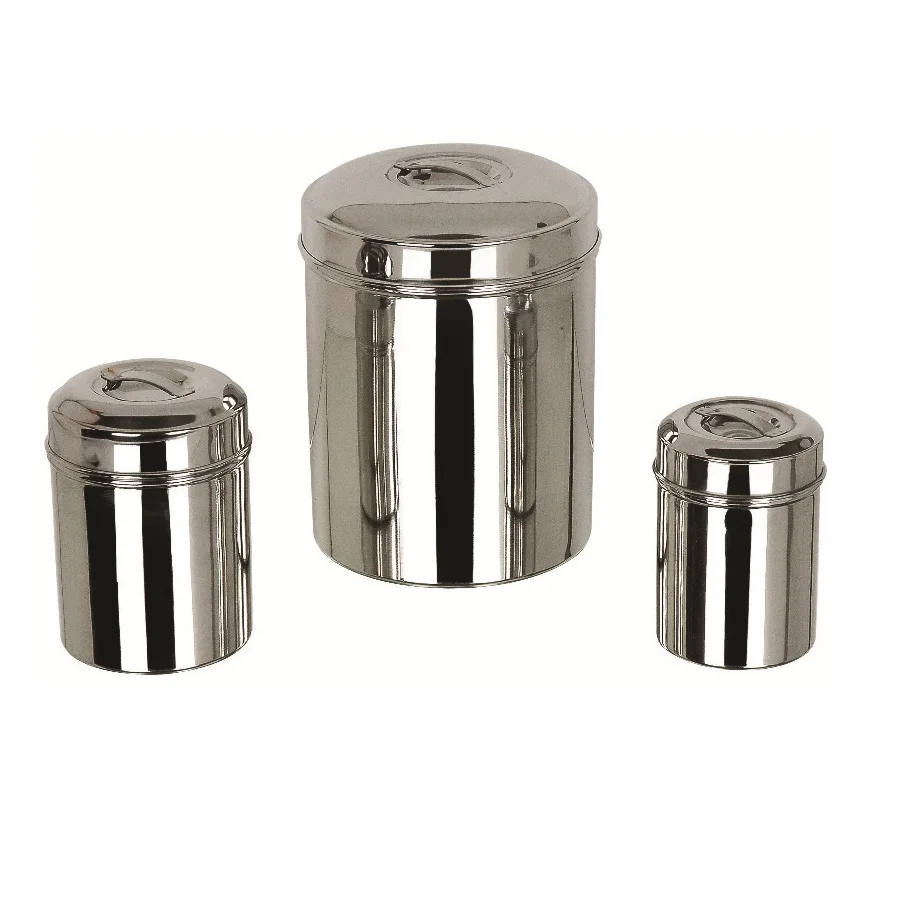 Round Airtight stainless steel canister