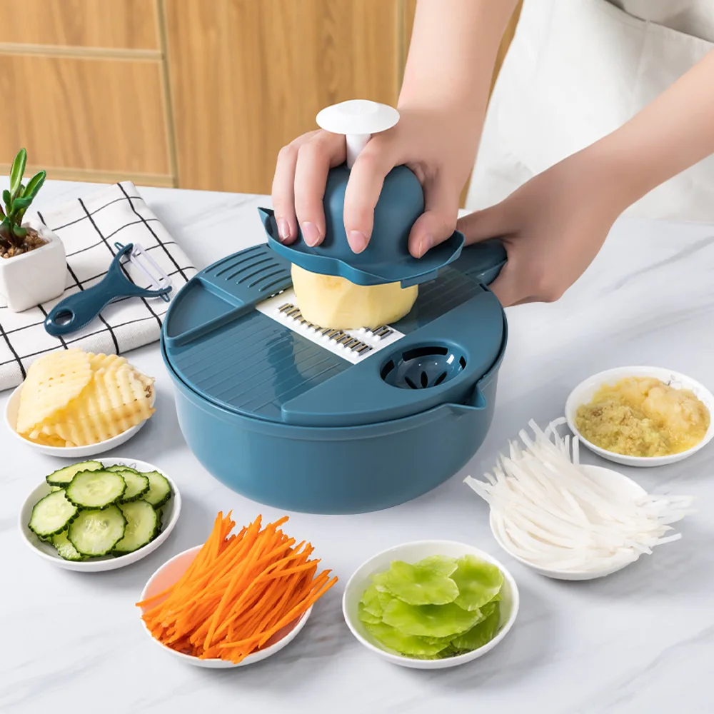 Spot Hot Selling Multifunctional Vegetable Fruit Cutter Slicer Salad Onion Chopper Dicer Wholesale