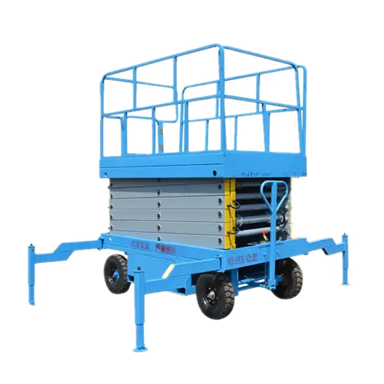Mobile non-self-propelled manlift 5m 8m 11 m 12m 14 m 15m 16 m 18m 20m high platform hydraulic 1000kg electric scissor lift