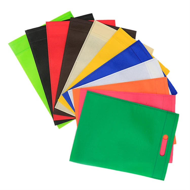 Eco-friendly Customized Non Woven Bag Reusable Carry D Cut Non-woven Bags With Logo Custom