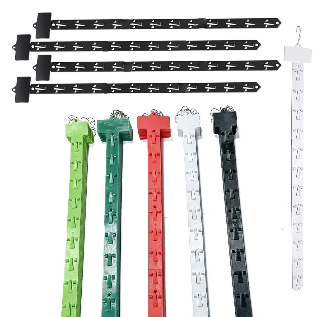 Supermarkets Retail Display Hanging Merchandising Clip Strips with Hooks