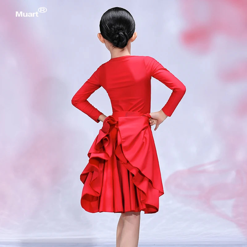 Ballroom Tango Children Latin Salsa Dance Dress Girl Kids Competition Practice Outfits dance dress