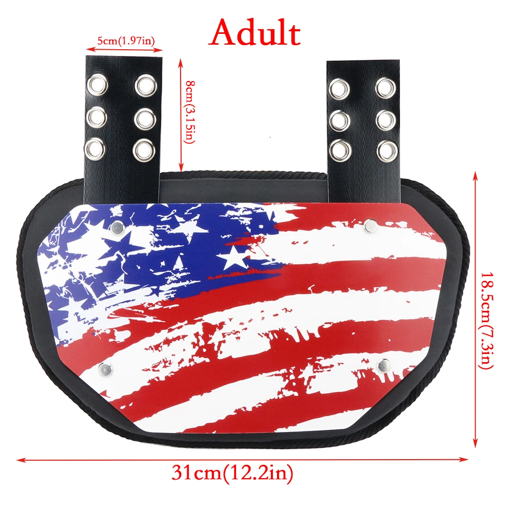 New Design cheap American Football Back Plate Suitable For Shoulder Pads Lower Back Pads Adult Backplate