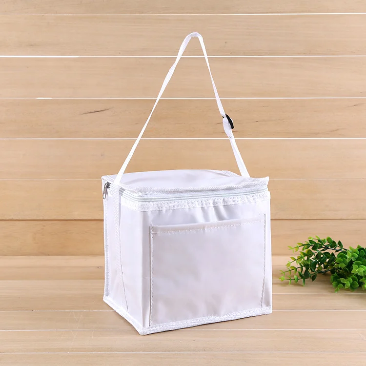 Factory Custom White 420D Oxford Fabric Thermal Bag Take Out Seafood Cake Bag Fabric Insulation Bag For Food