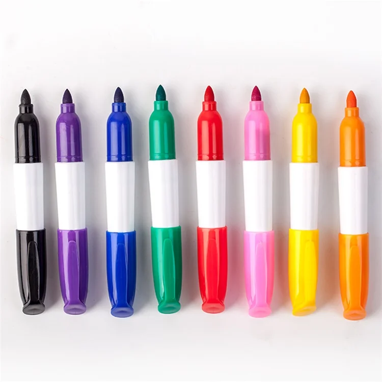 Erasable.Non toxic erasable customized whiteboard pen,fabric advertising white thick board mini marker pen marcadores