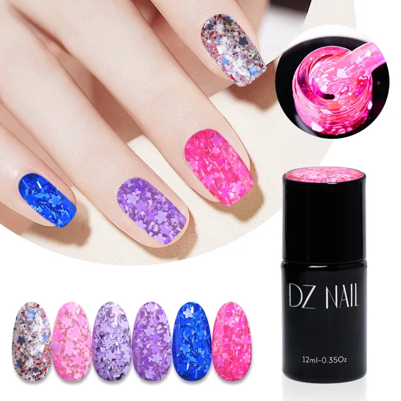 DZ Nail Wholesale new color enamel gel polish nails polish colour uv gel
