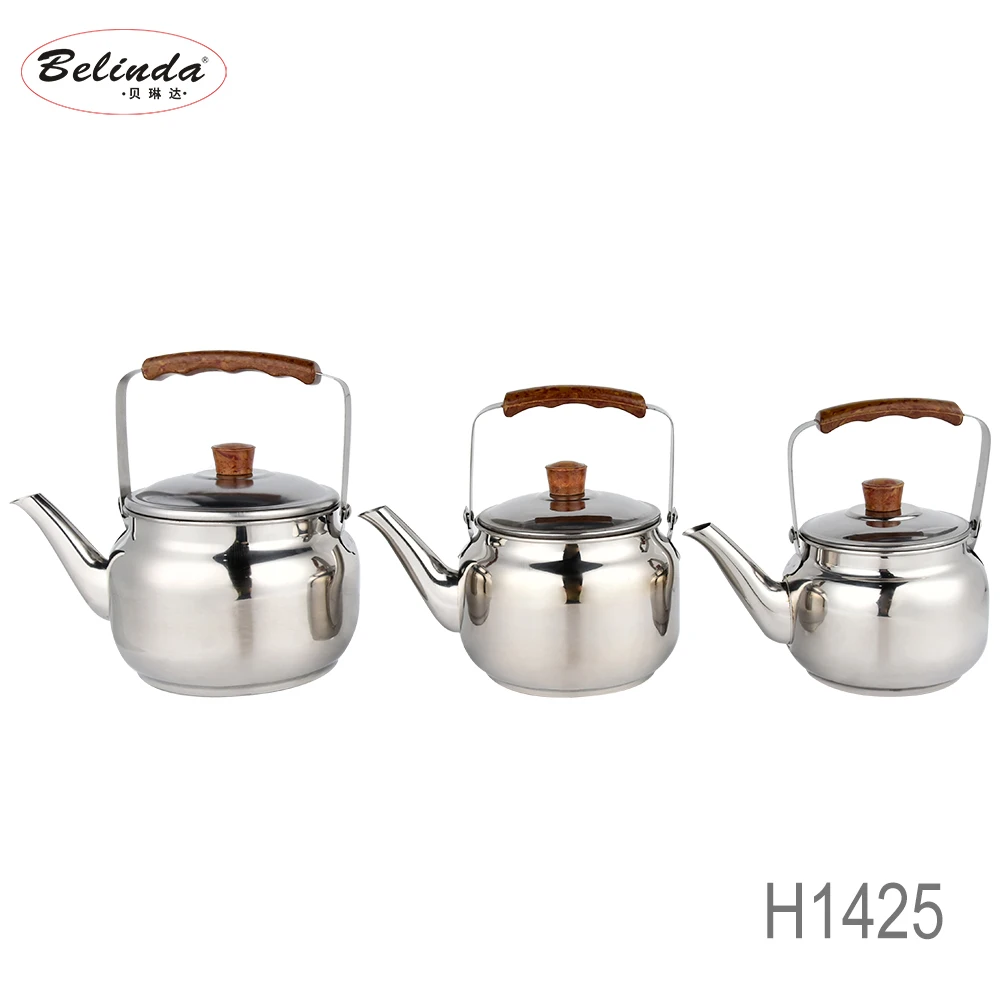 gas stove stainless steel water kettle/tea pot/Hot selling  stainless steel drum shape goose neck tea coffee kettle