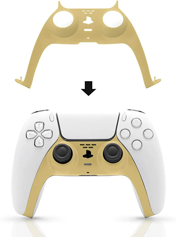 Game Controller Faceplate with Thumb Grips Replacement Shell Cover Decorative Case for Sony Playstation 5 Ps5 Controller