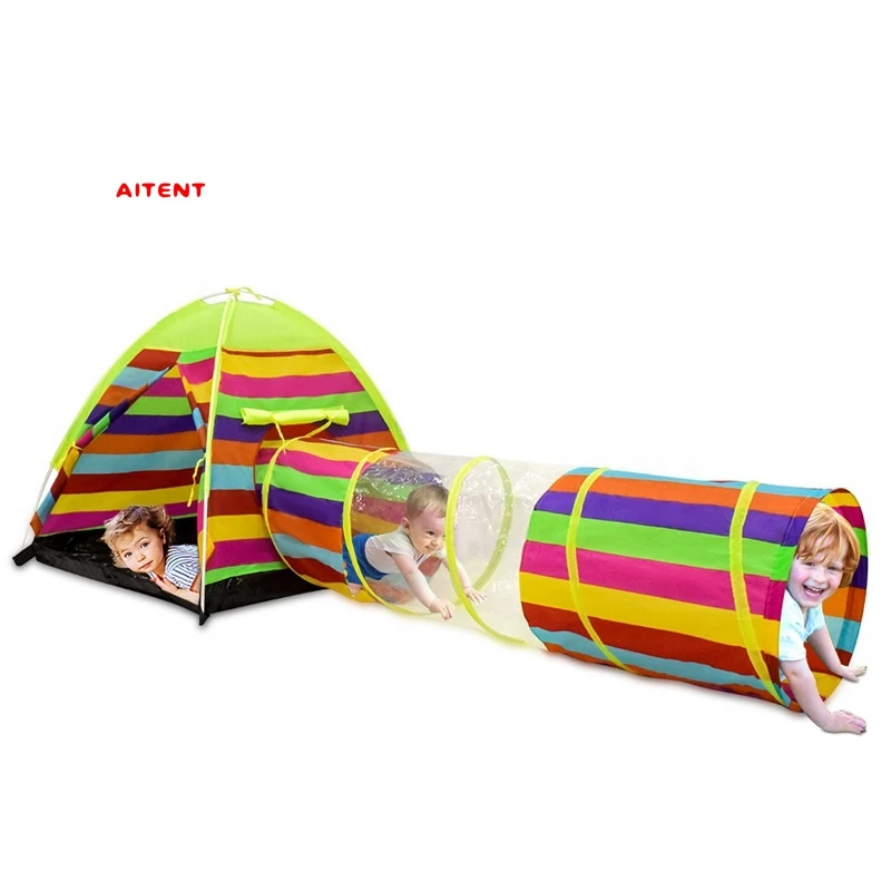 
Rainbow Kids Play Tent Kids Indoors or Outdoors Crawl Tunnel 
