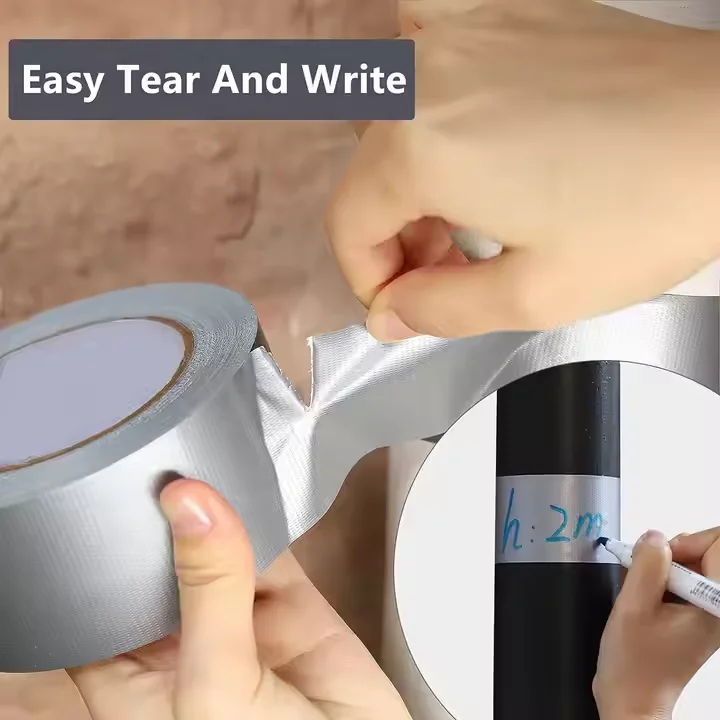 Best Selling High Temperature Self-Adhesive Duct Tape Factory Reinforced Aluminum Foil Food Grade Fireproof