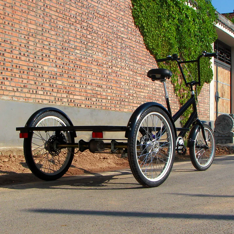 Pedal Delivery Flatbed Tricycle Trike Pedicab Rickshaw for