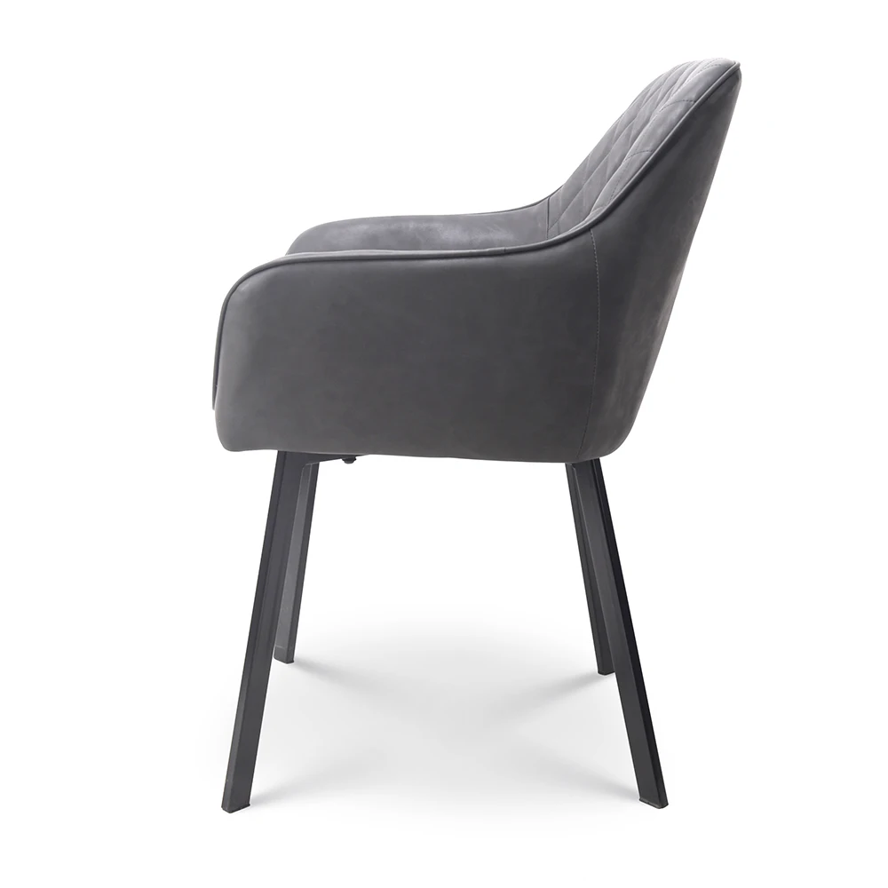 Factory supplier low price upholstered leather modern room dining chairs