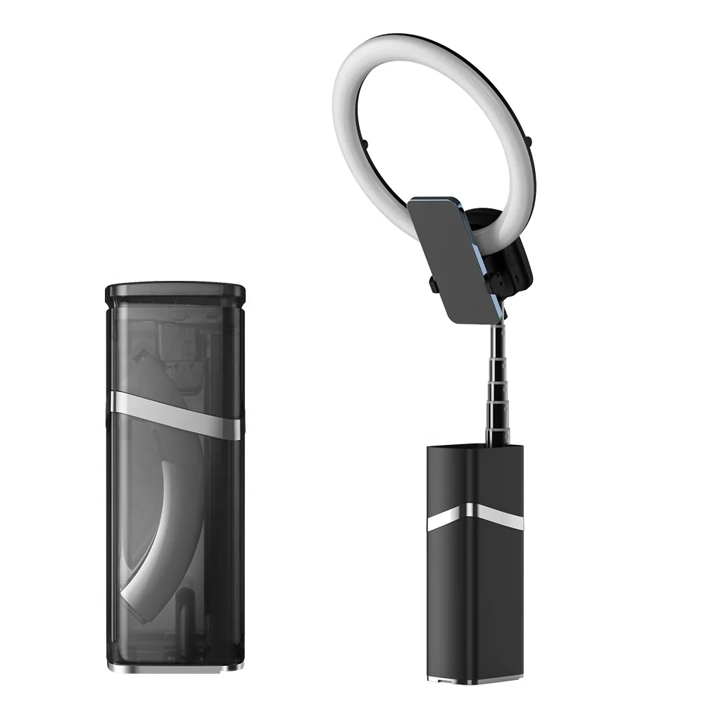 10 Inch 26cm Selfie Ring Light Makeup Folding Design Color Changing Rechargeable Led Lash Lamp With Tripod Stand