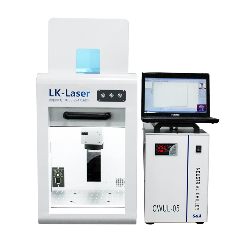 Desktop Portable Raycus Small Power 3W 5W QR Code UV Fully Enclosed Fiber Laser Marking Machine