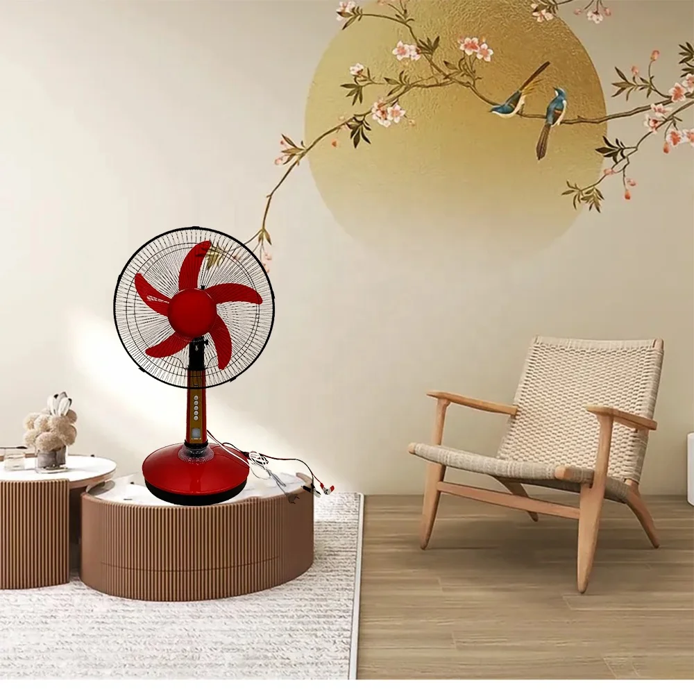 Home Appliances Energy Saving Desk Fans 16' DC Solar Fans DC Table Fan With Light