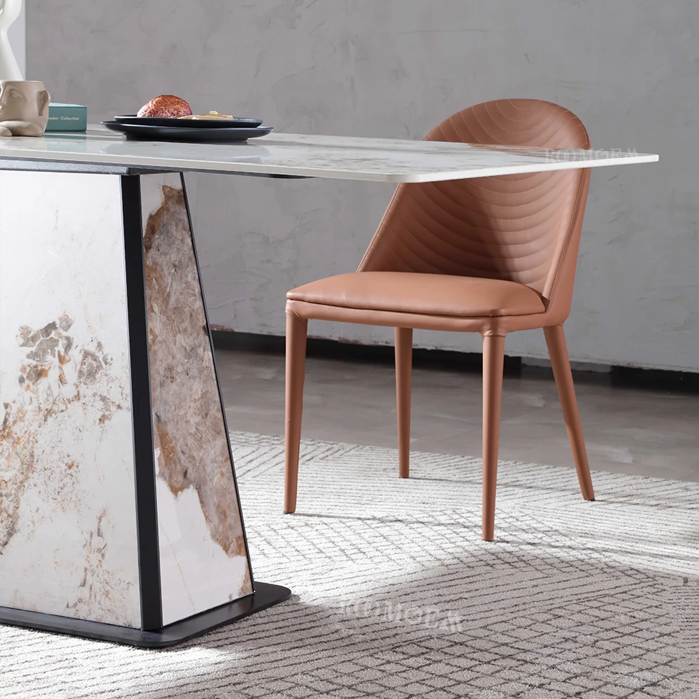 FOSHAN 8 Seater Dinners Furnitures Sintered Slab Table Dining Room Marble Table Set