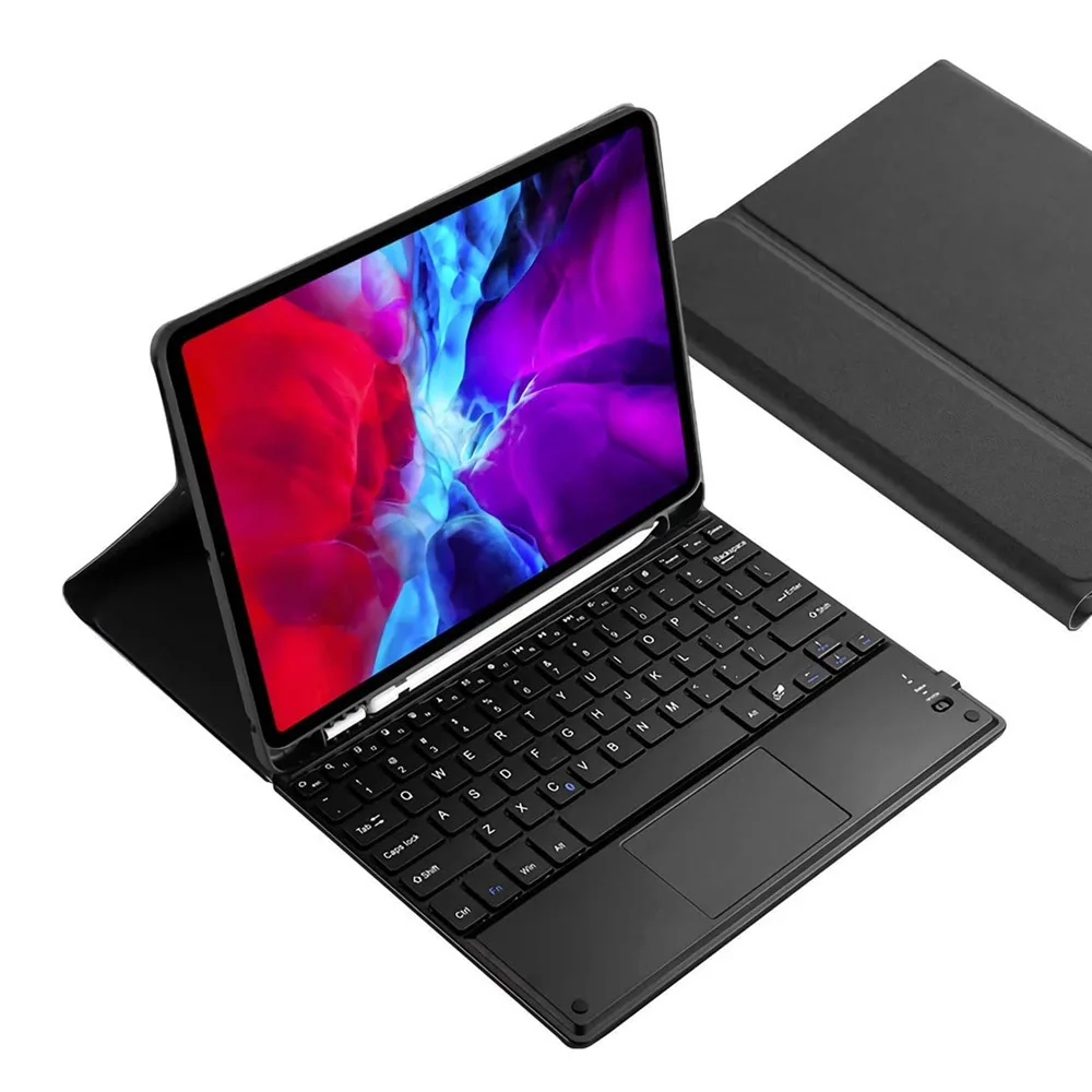 Backlit TouchPad Keyboard Case Hebrew Spanish Arabic Hebrew Keyboard for iPad Pro 11 2020 2021 Cover Wireless