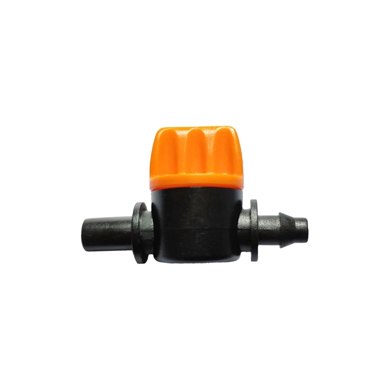 Fine Tube Through Switch Control Valve Plastic Mini Valves Drip Irrigation