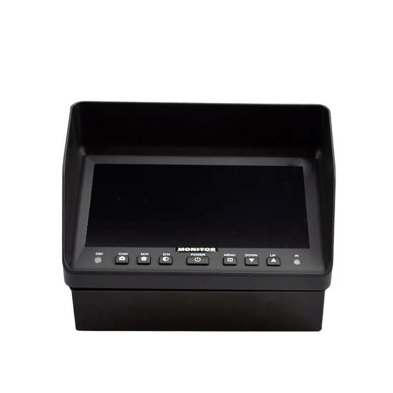 Double Din TFT 7' Digital Monitor 2 Camera Input 4P lock Connector Time Delay Guideline Mirror or Normal Image for Car Vehicle
