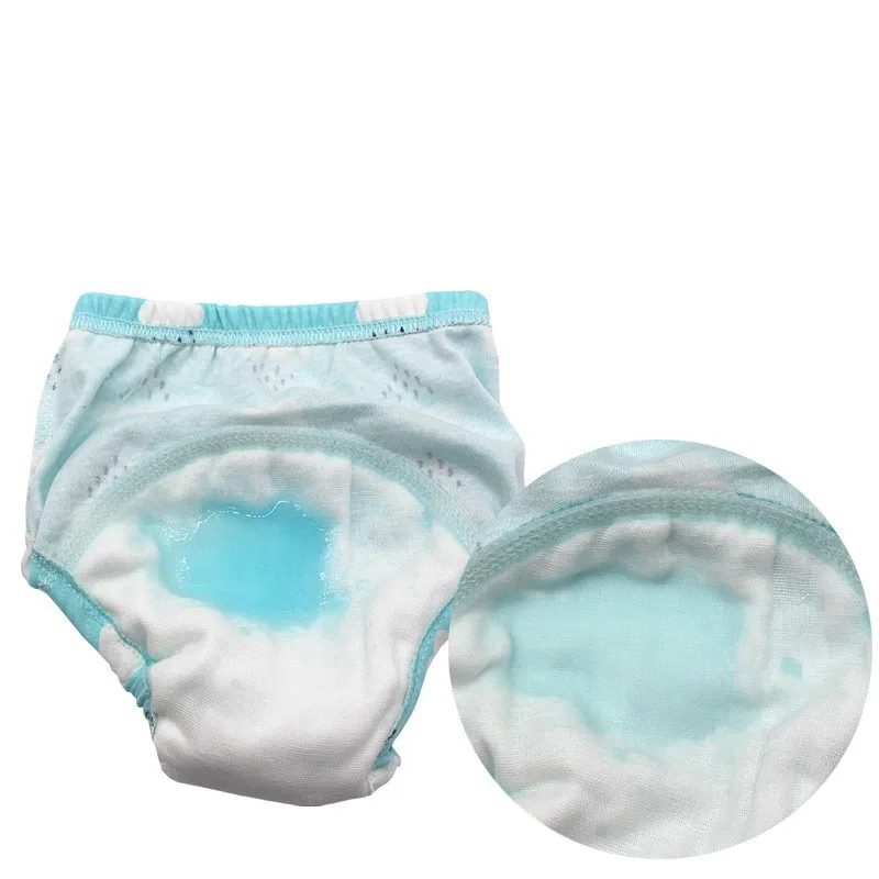 Manufacturer Cotton Reusable Baby Cloth Diaper Training Pants Underwear For Newborn