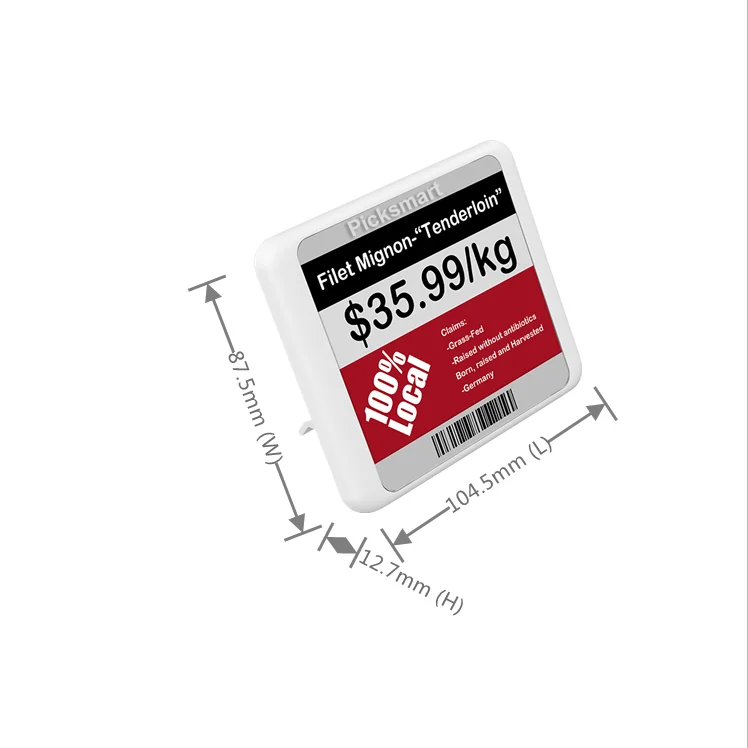 Picksmart 4.2 inch BLE ESL Digitail Price Tag Electronic E ink Price Tag Electronic Shelf Label