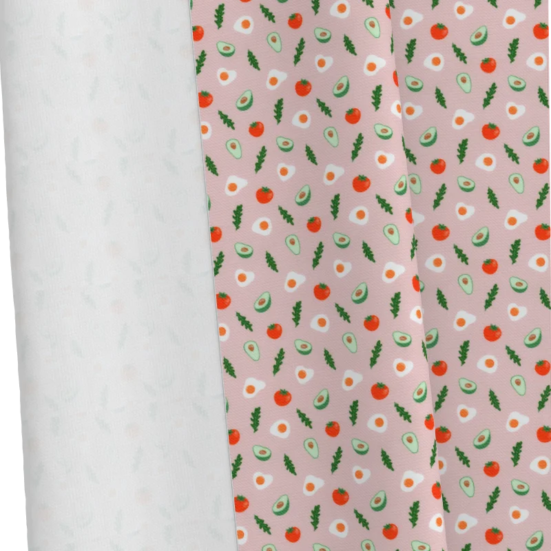 95%polyester 5%spandex stretch carrot and avocado pattern knit digital printing bullet bubble fabric for clothing