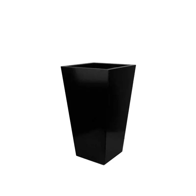 eco friendly outdoor  cool stand metal black modern large plant flower pot vase