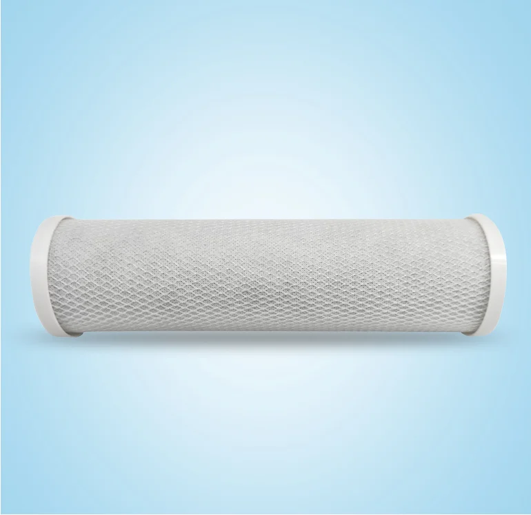 High Filtration Quality 10-Inch Sintered Coconut Carbon Block Filter Cartridge 1 Micron CTO Water Filter for Domestic RO system